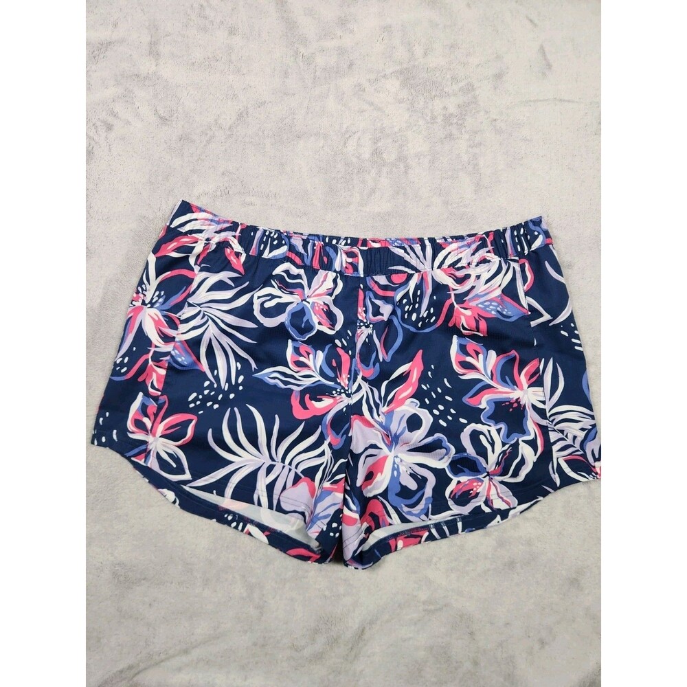 Columbia PFG Super Backcast Shorts Women's Size XLNavy blue with pink, white,